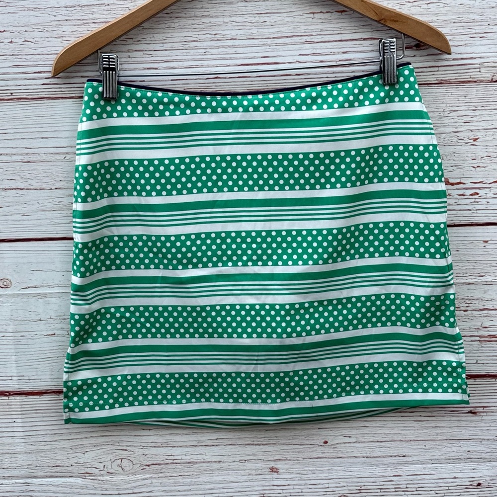 NWT Vineyard Vines Fairway Skort in Polka Dot Stripe Sz 4